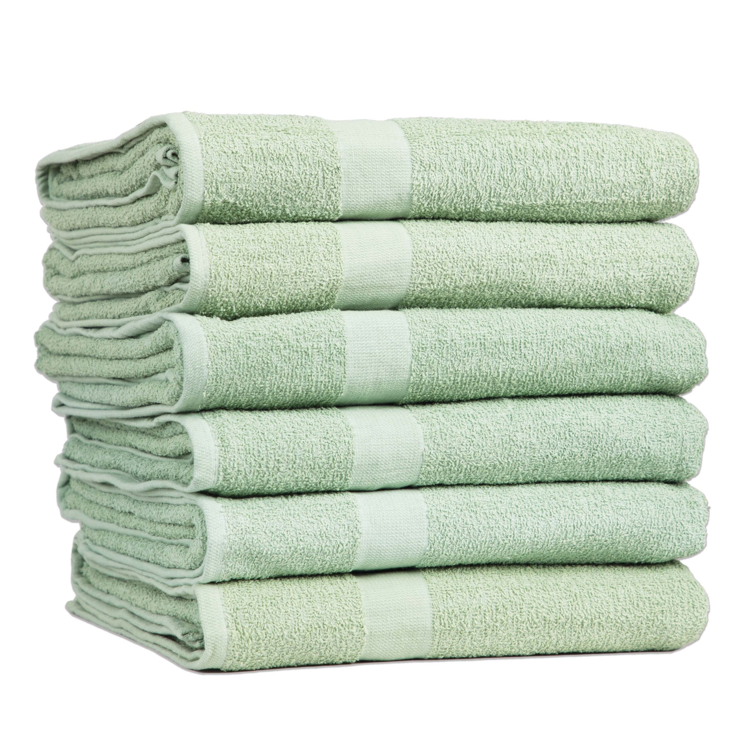 Budget Pool Towels - Green, 36 x 68"
