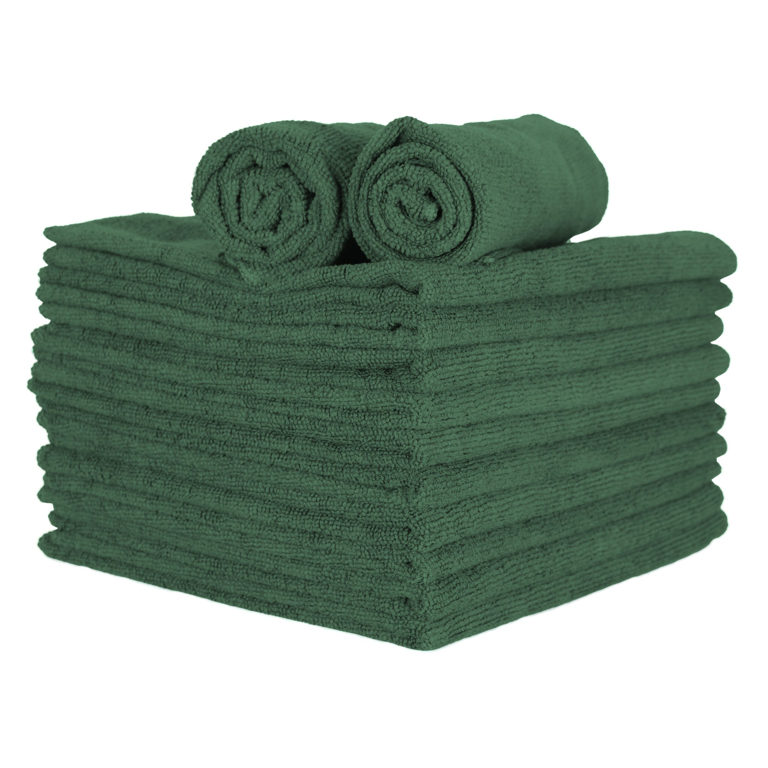 Microfiber Wall Washing Cloth - Hunter Green, 15" x 24", 255 GSM, 59 Grams/Piece