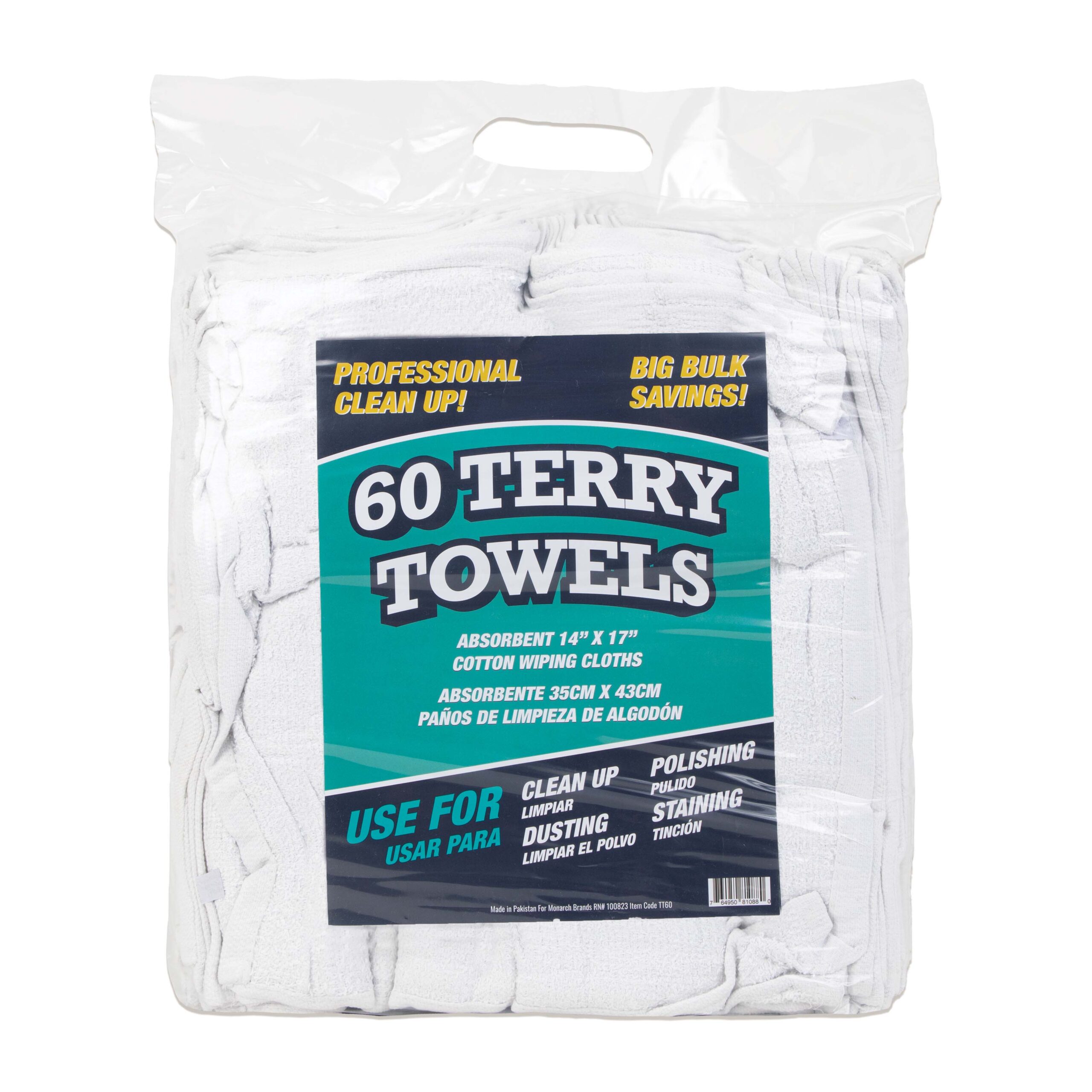 Terry Towel Pack - 60-pack