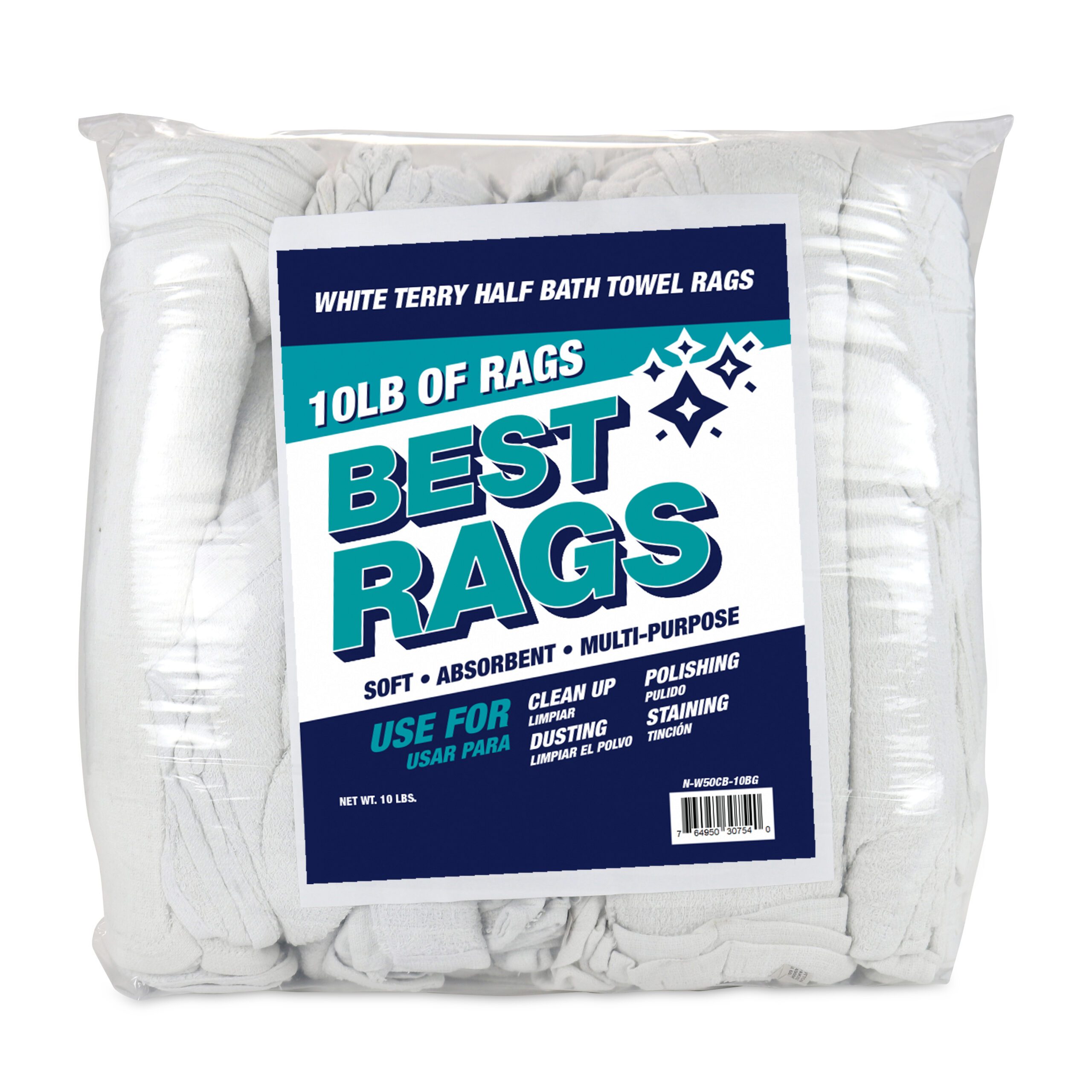 Wall Washing Terry Wipers - 10Lb Compressed Bag, 20" x 20" to 24" x 24"