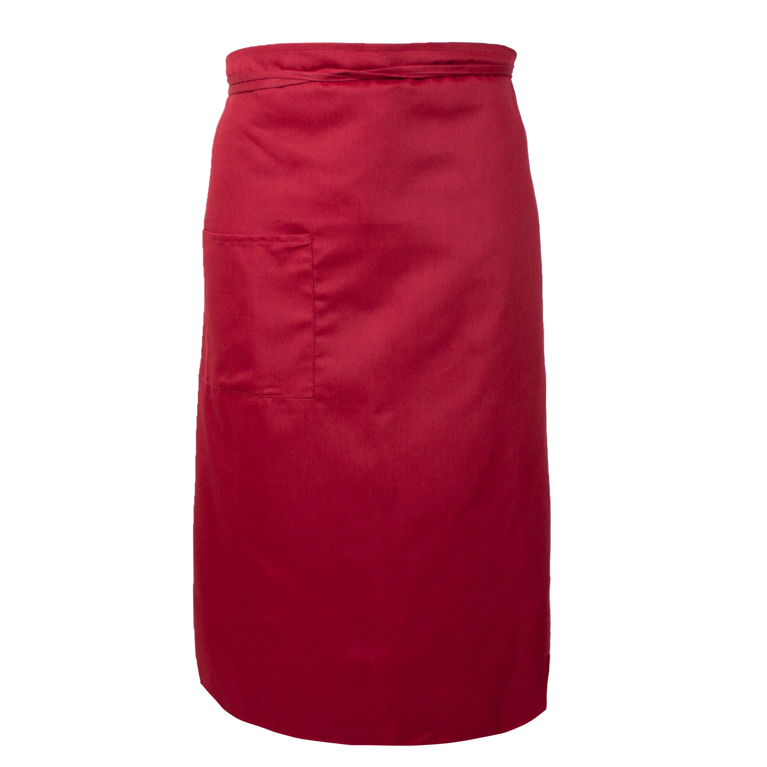 BISTROAPR-BUR_SINGLE Bistro & Half Bistro Spun Poly Aprons - Burgundy, Bistro Apron