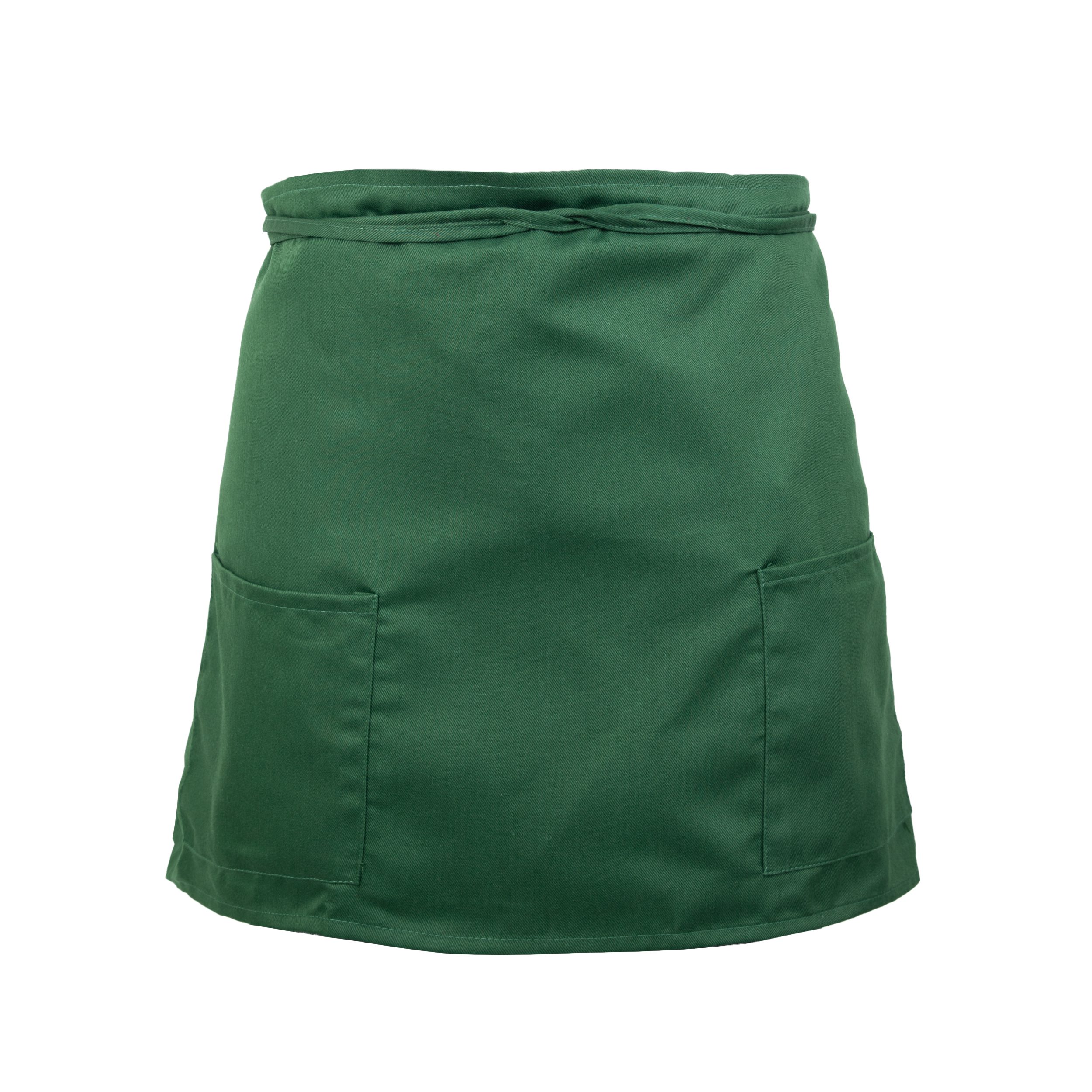 BISTROHLF-HGR_SINGLE Bistro & Half Bistro Spun Poly Aprons - Hunter Green, Half Bistro Apron