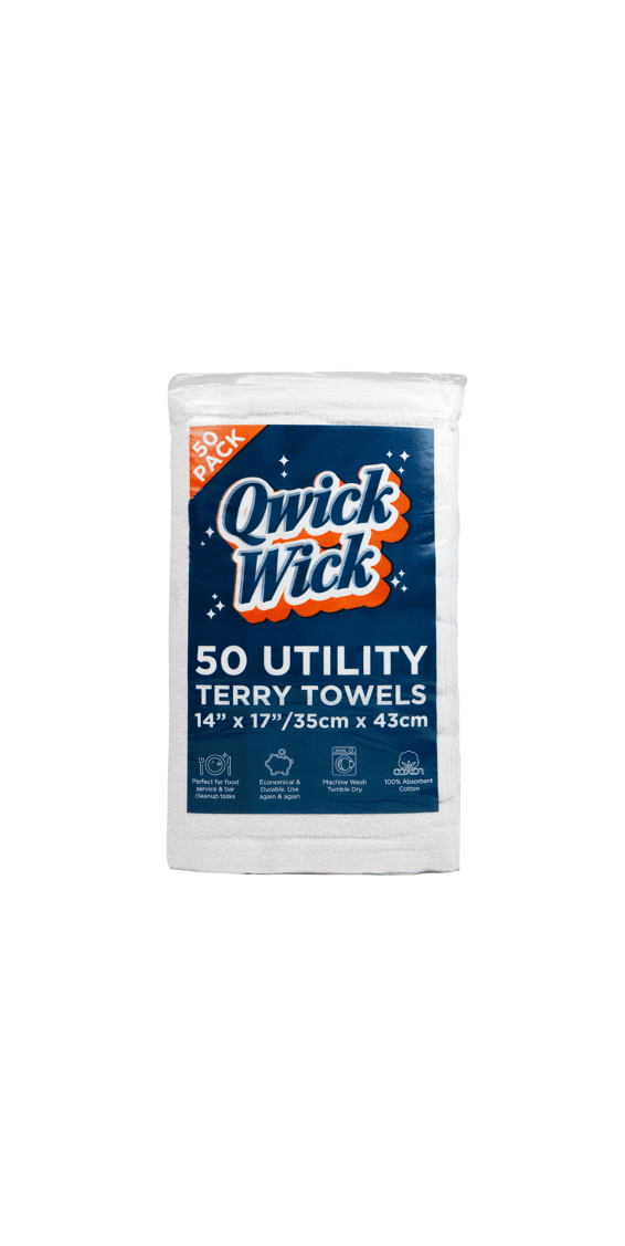 50-Pack Qwick Wick Terry Towels