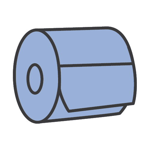 Asset 238 TaskBrands®  A115 Advanced Performance Wipers - Blue, Jumbo Roll, Poly No Box