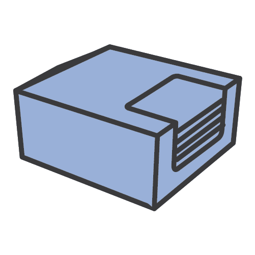 Asset 274 TaskBrands®  A115 Advanced Performance Wipers - Blue, Flat, Dispenser Case